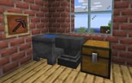 An image of an anvil in a Minecraft player's base. (Image via Mojang).
